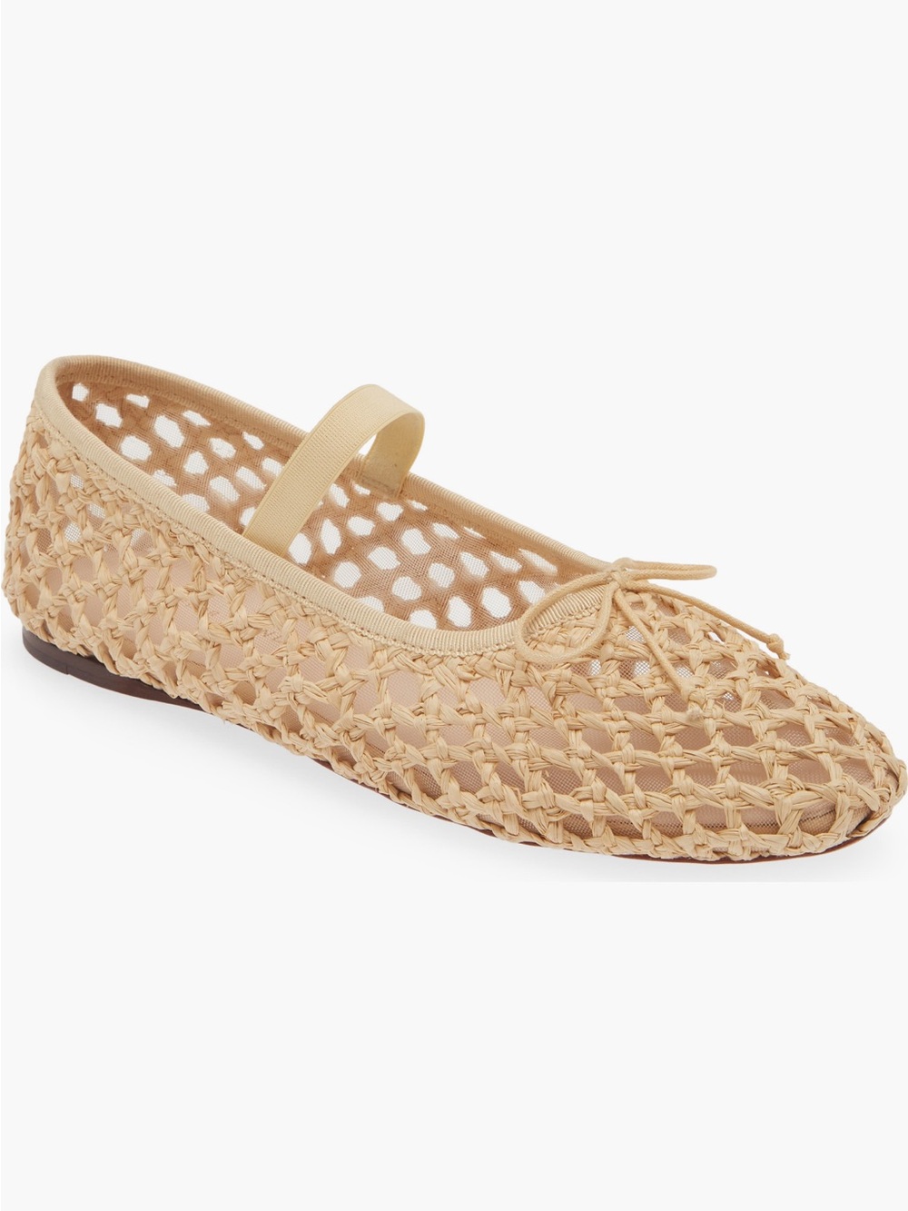 Loeffler Randall Woven Ballet Flat in Natural